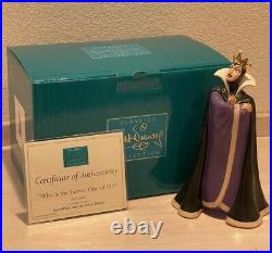WDCC Snow White Who is the Fairest One of All Evil Queen Box COA #1235048