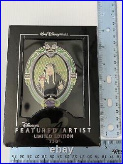 WDW Disney Featured Artist Evil Queen Transformation LE 750 Jumbo Pin Mint Box