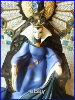 Wdcc Disney Figurine Snow White & Seven Dwarfs Evil Queen Enthroned 2000 Ltd Ed