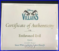 Wdcc Disney Villains Snow White And The Seven Dwarfs Queen Enthroned Evil